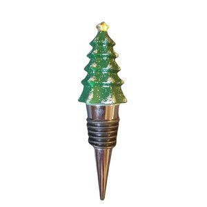 Holiday Time Wine Stopper- Tree with Gold Star